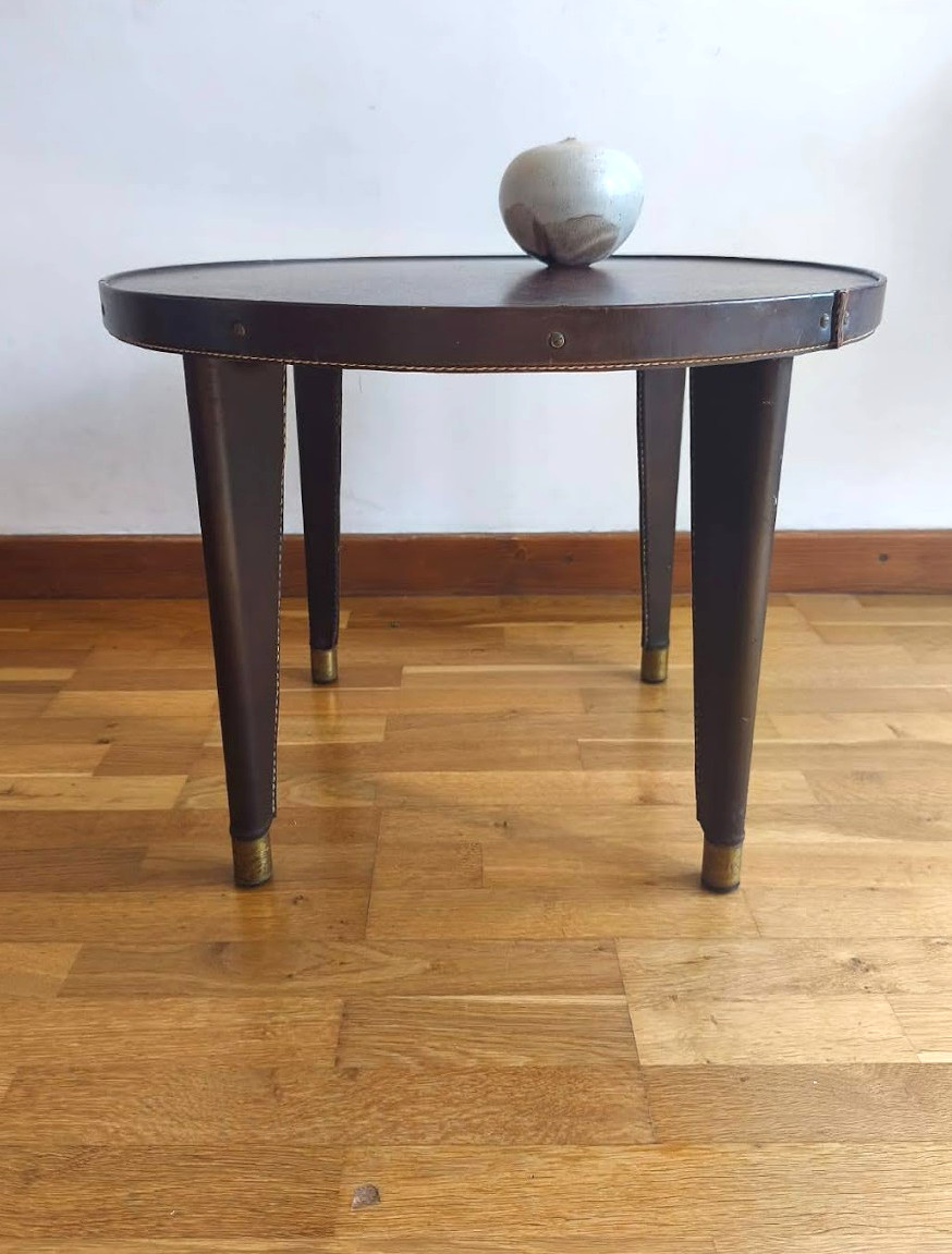 Gueridon Attributed To Jacques Adnet -photo-4