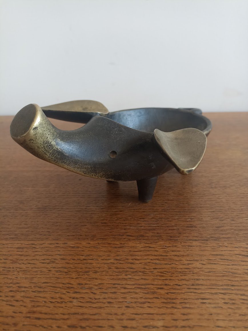 Zoomorphic Bronze Ashtray -photo-4
