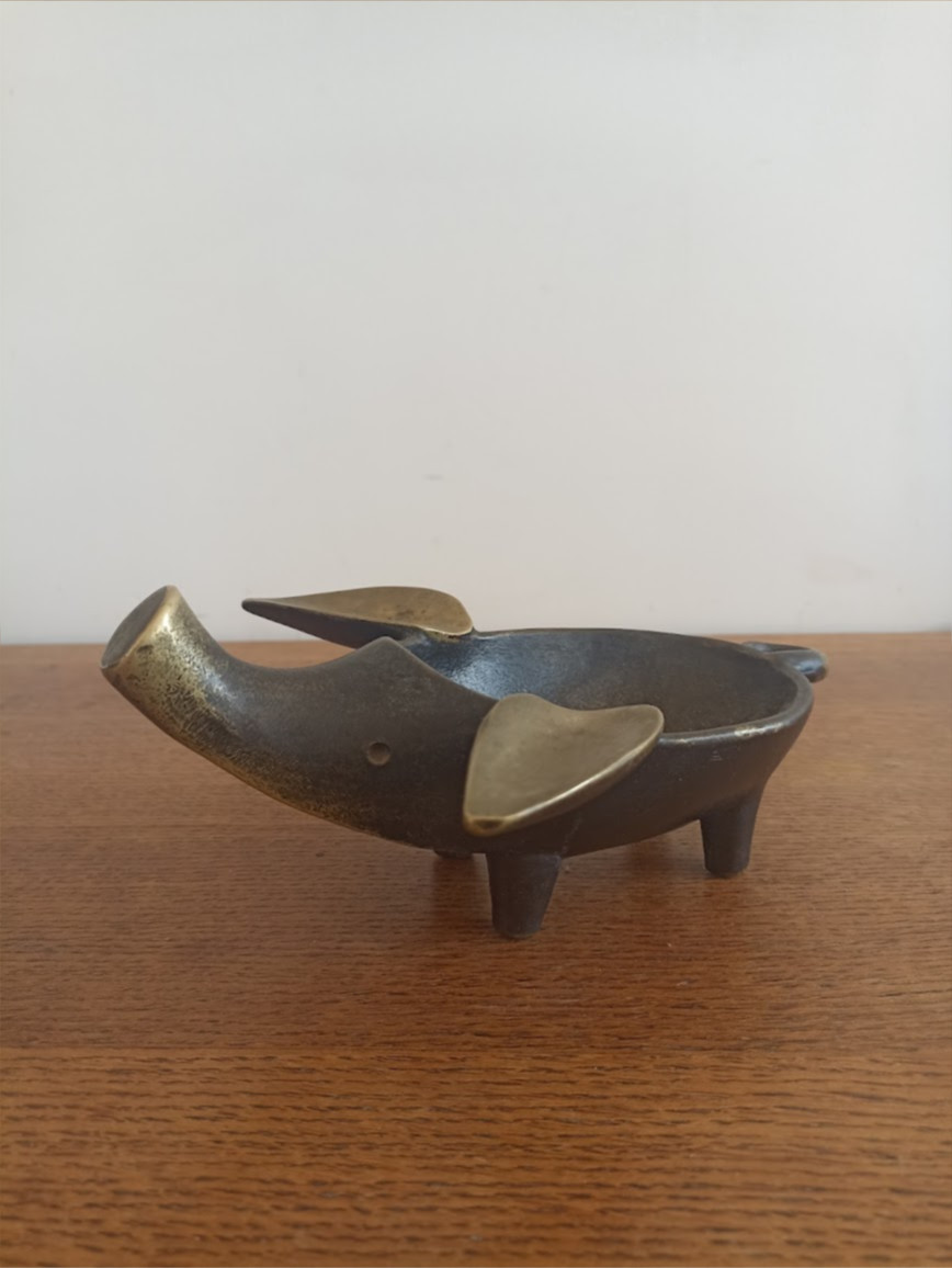 Zoomorphic Bronze Ashtray 