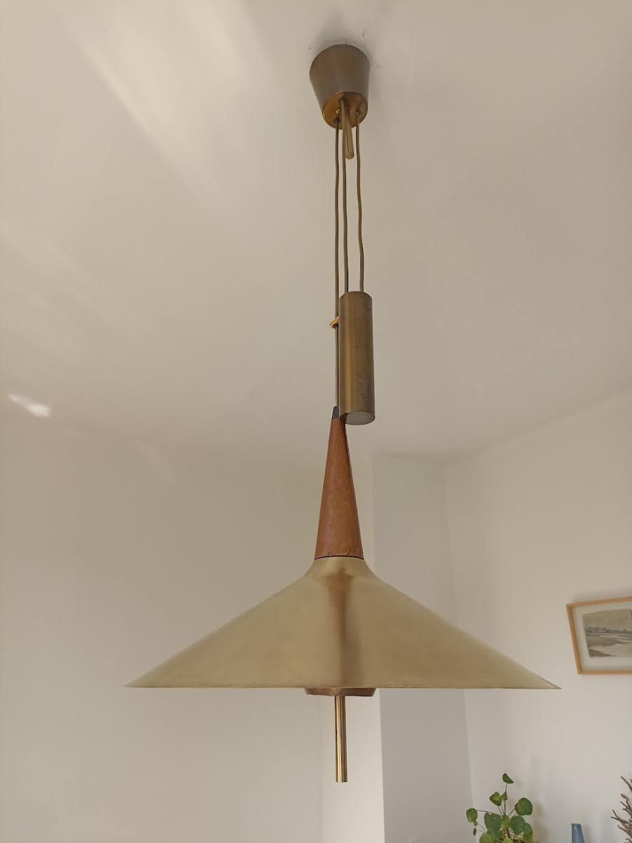 Danish Counterweight Pendant Light From The 1950s -photo-1