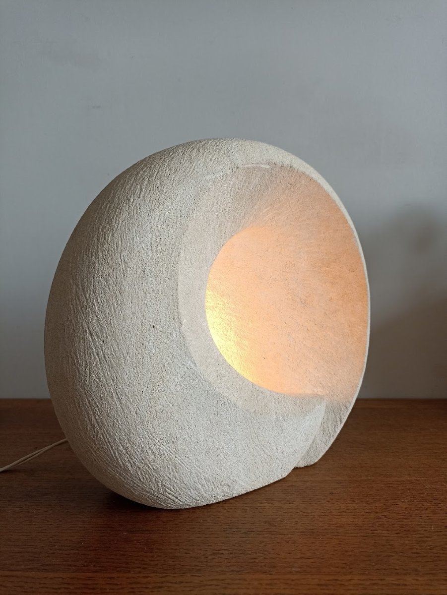 70s Stone Lamp-photo-3