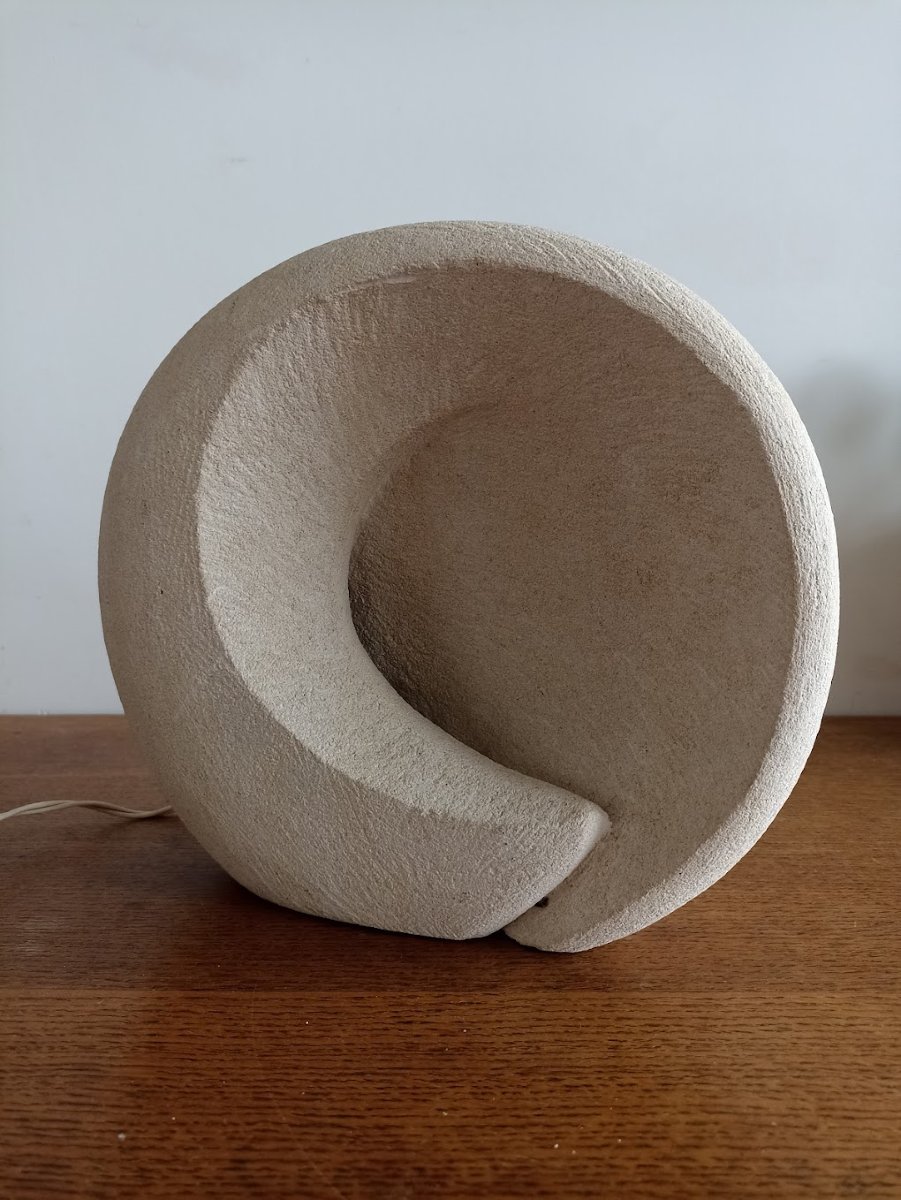 70s Stone Lamp-photo-4
