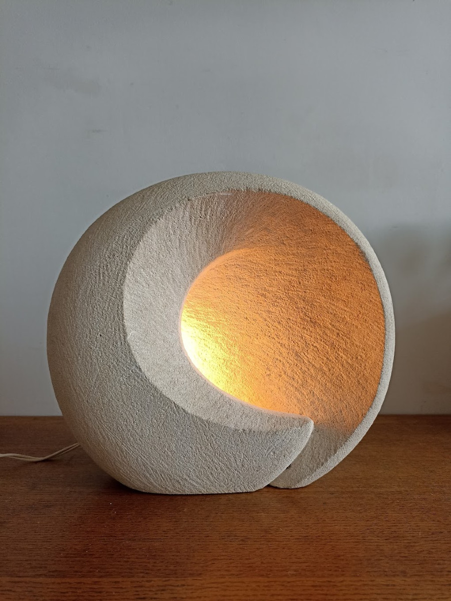 70s Stone Lamp