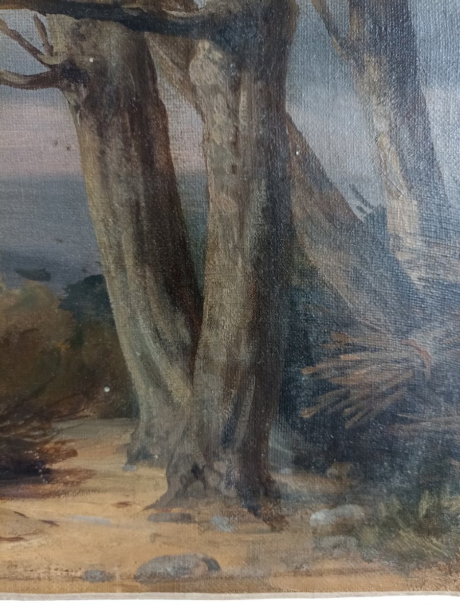 19th Century Painting Of A Scene From Peasant Life -photo-2