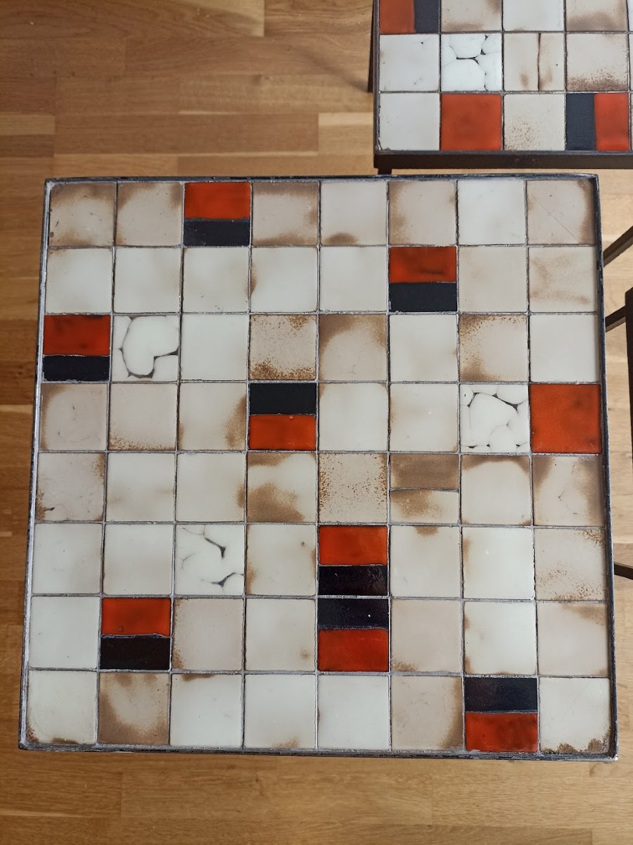 Tables gigognes de Mado Jolain années 50 -photo-4