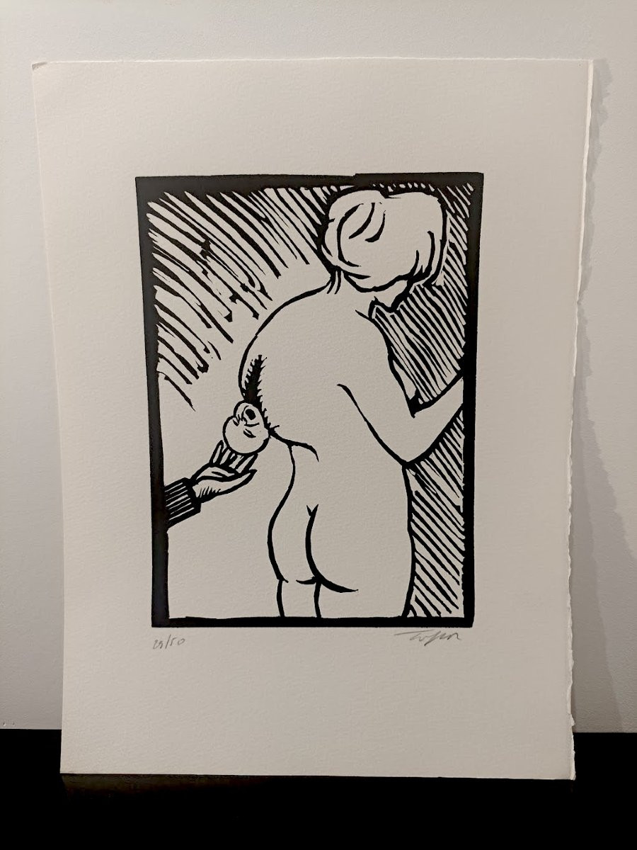 ROLAND TOPOR suite de 6 linogravures -photo-1