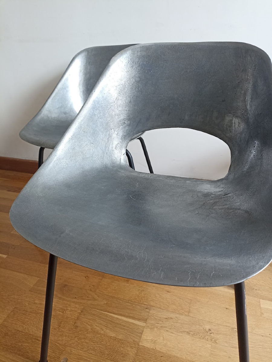 Chaise Tulipe de Pierre Guariche -photo-1