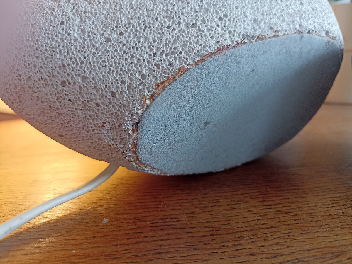 Lampe en béton cellulaire années 70 -photo-4