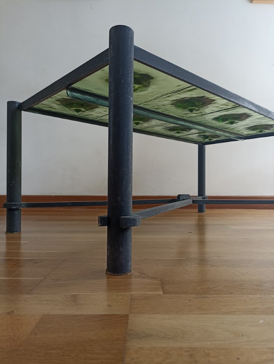 Table basse années 40/50  / esprit Jacques Adnet -photo-3