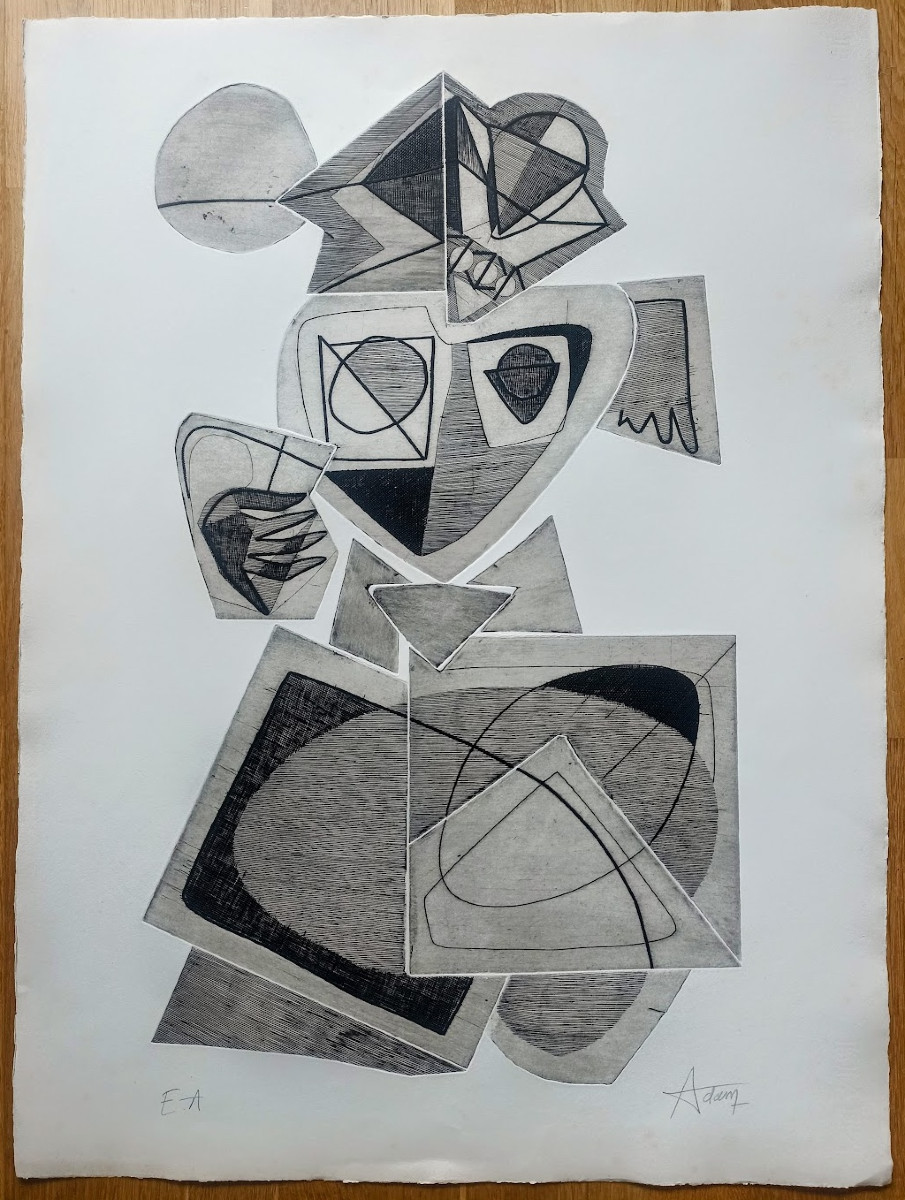 Eau forte de Henri Georges Adam 