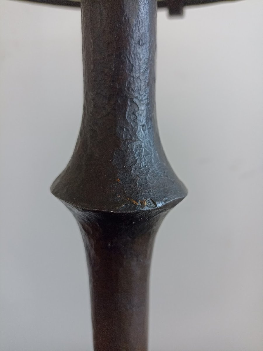 Lamp By Francis Dewaele Of The Atelier Marolles (jean Touret)-photo-2