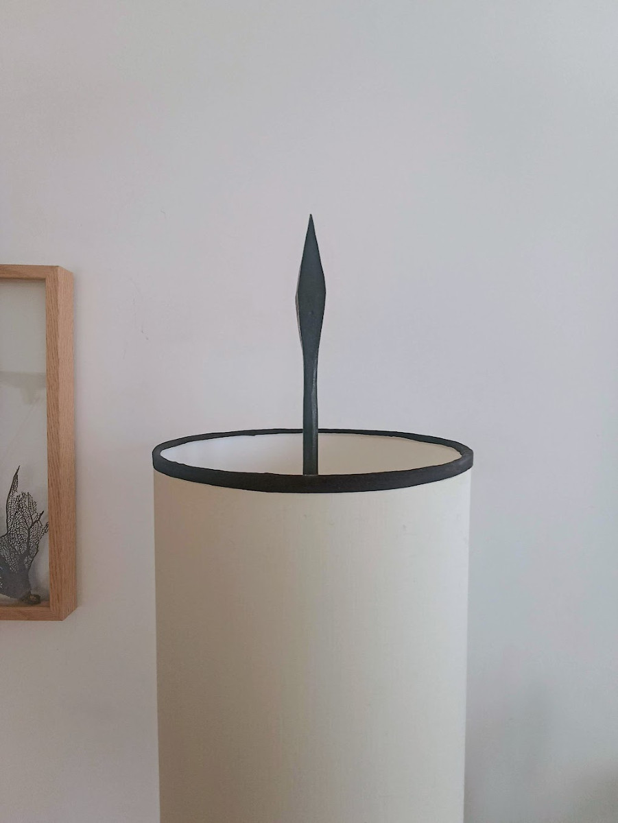 Lamp By Francis Dewaele Of The Atelier Marolles (jean Touret)-photo-3