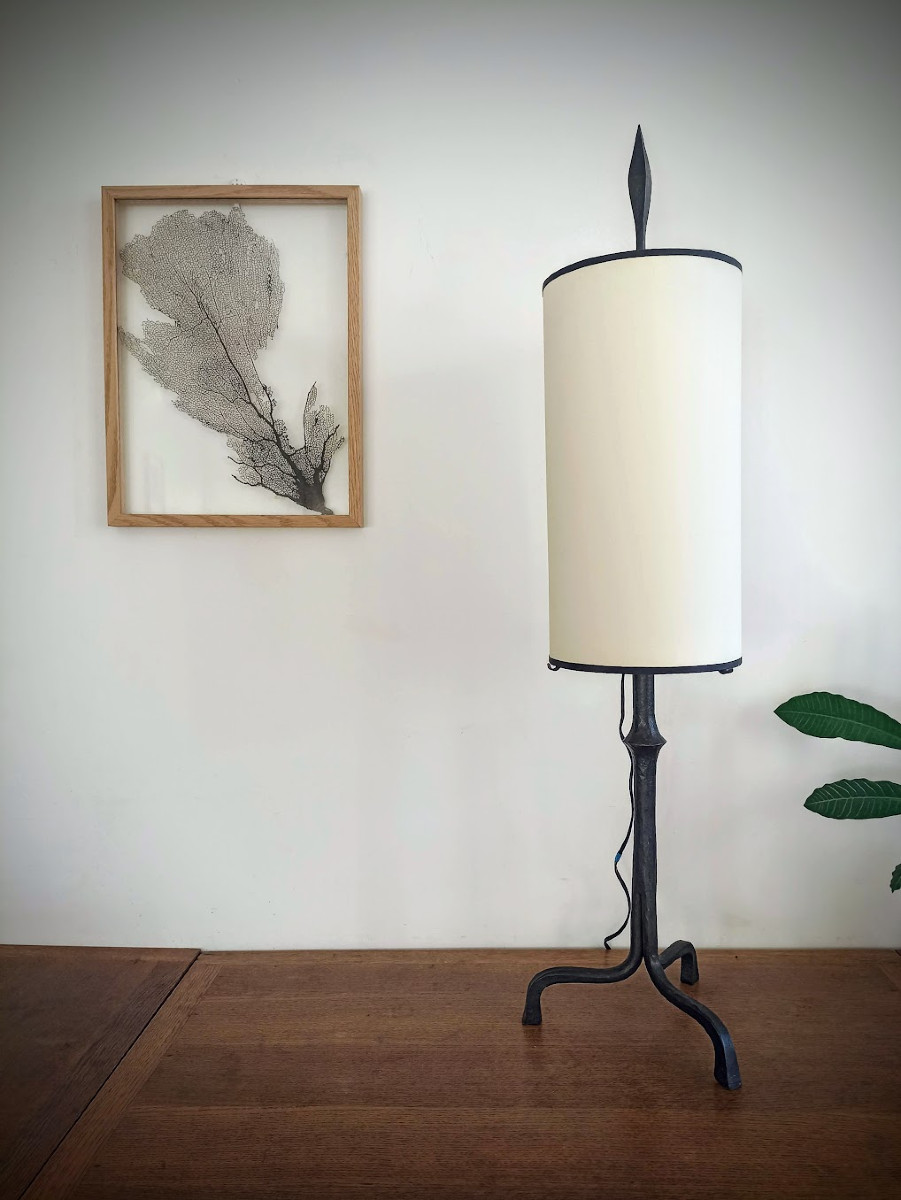 Lamp By Francis Dewaele Of The Atelier Marolles (jean Touret)