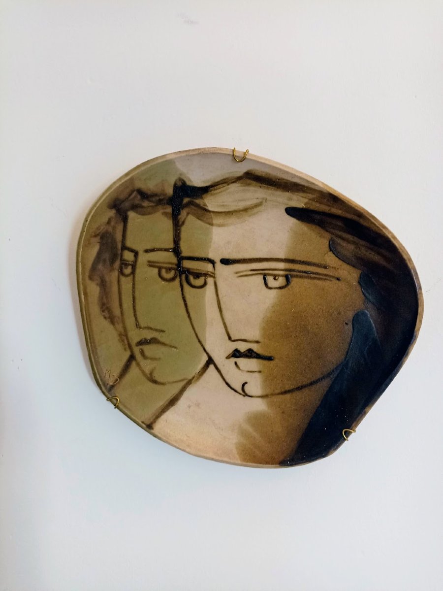 Ceramic Plate From The 1950s 