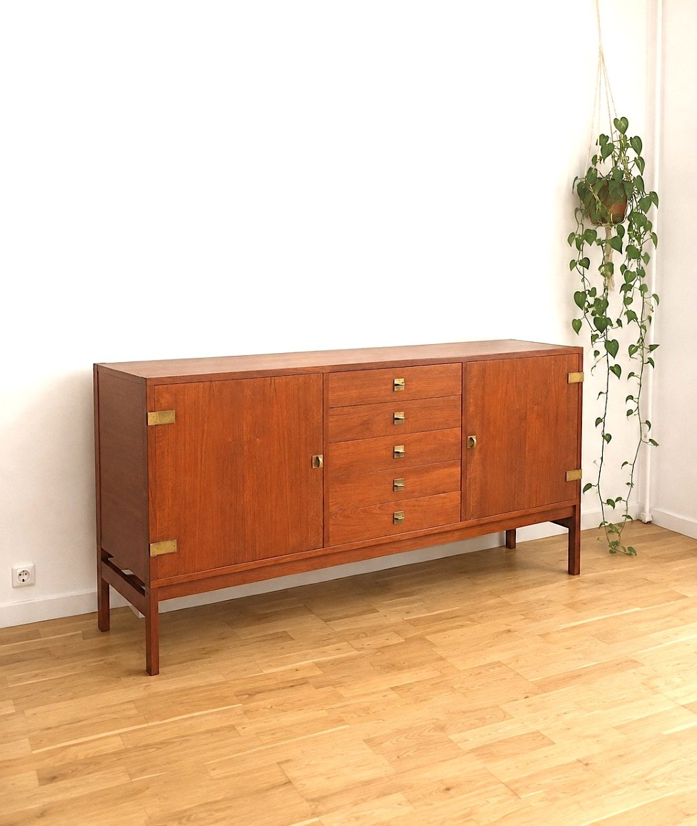 Scandinavian Sideboard By Ole Gjerlov Knudsen & Torbend Lind -photo-2