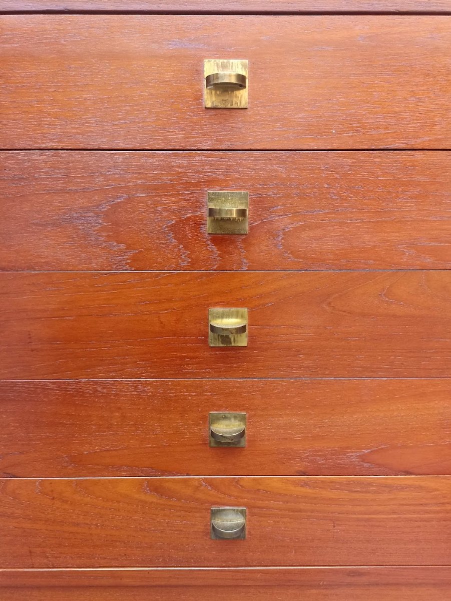 Scandinavian Sideboard By Ole Gjerlov Knudsen & Torbend Lind -photo-2