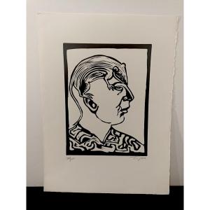 ROLAND TOPOR suite de 6 linogravures 