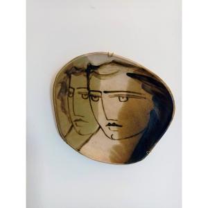 Ceramic Plate From The 1950s 