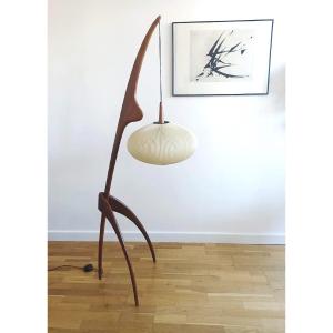 Rispal "praying Mantis" Floor Lamp, 1950s