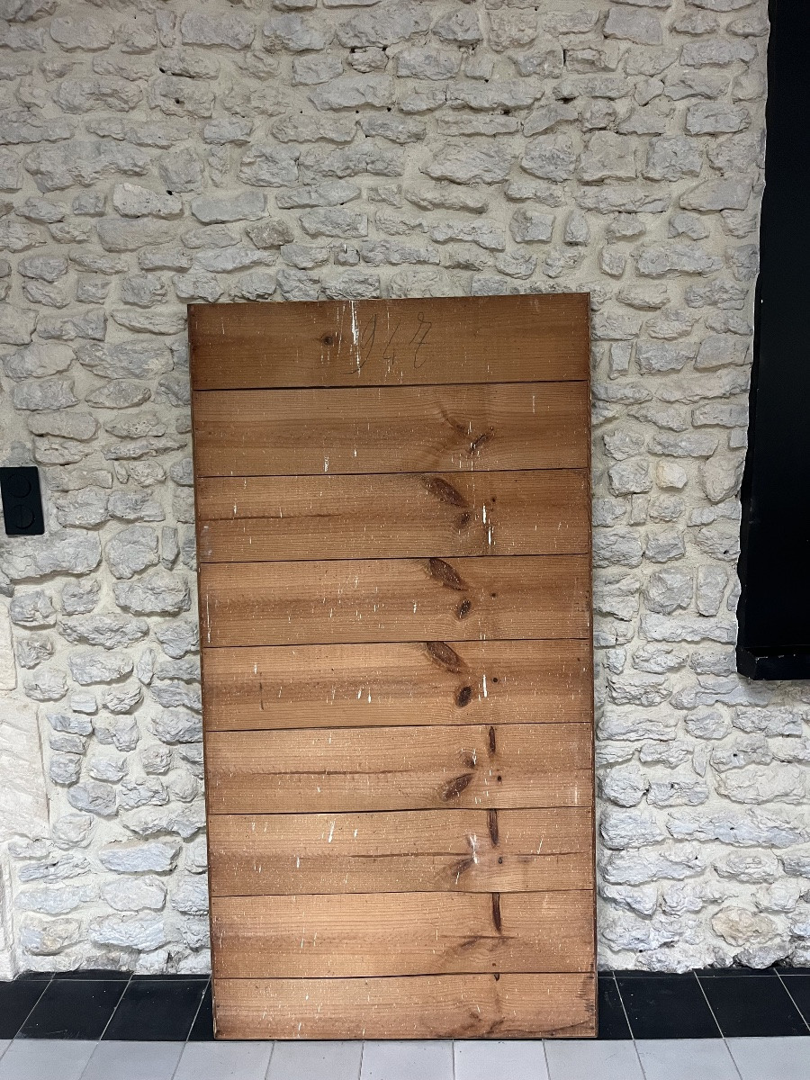 Miroir ancien 1920,étroit, d’entre-deux 166/87,5cm doré à la feuille de cuivre style Louis XVI -photo-7