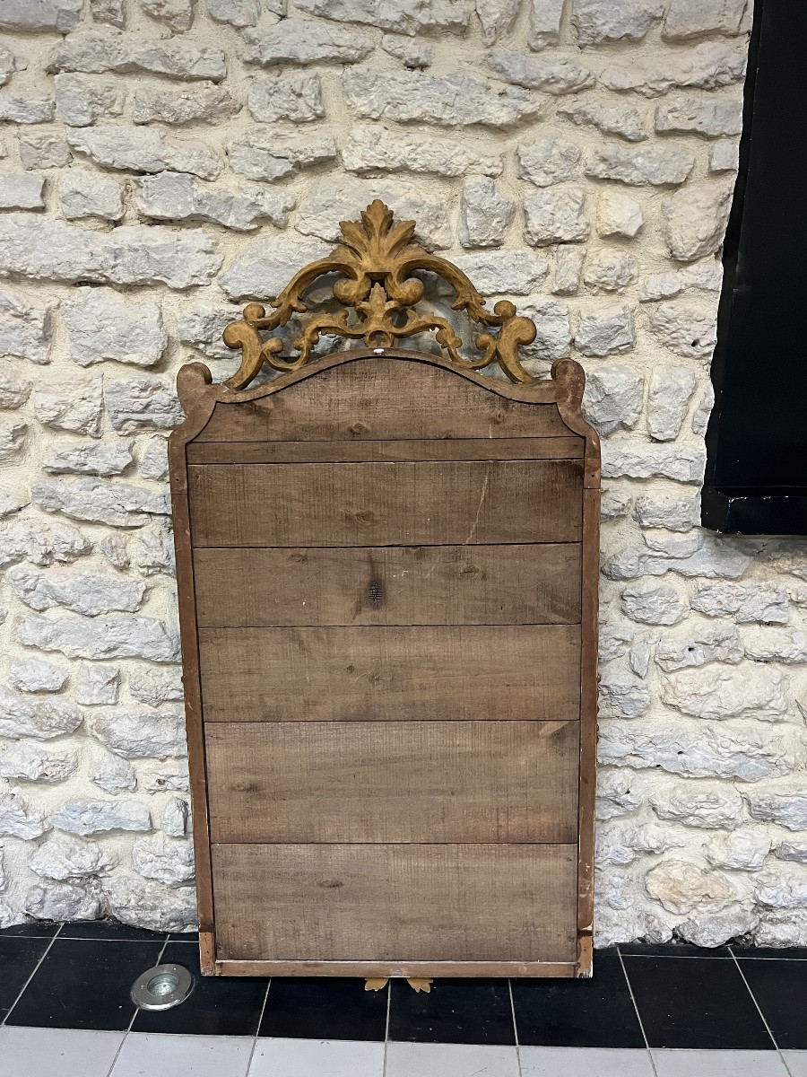 Mirror 126.5/66.5cm With Giltwood Pediments, Dating From The First Part Of The 20th Century-photo-8