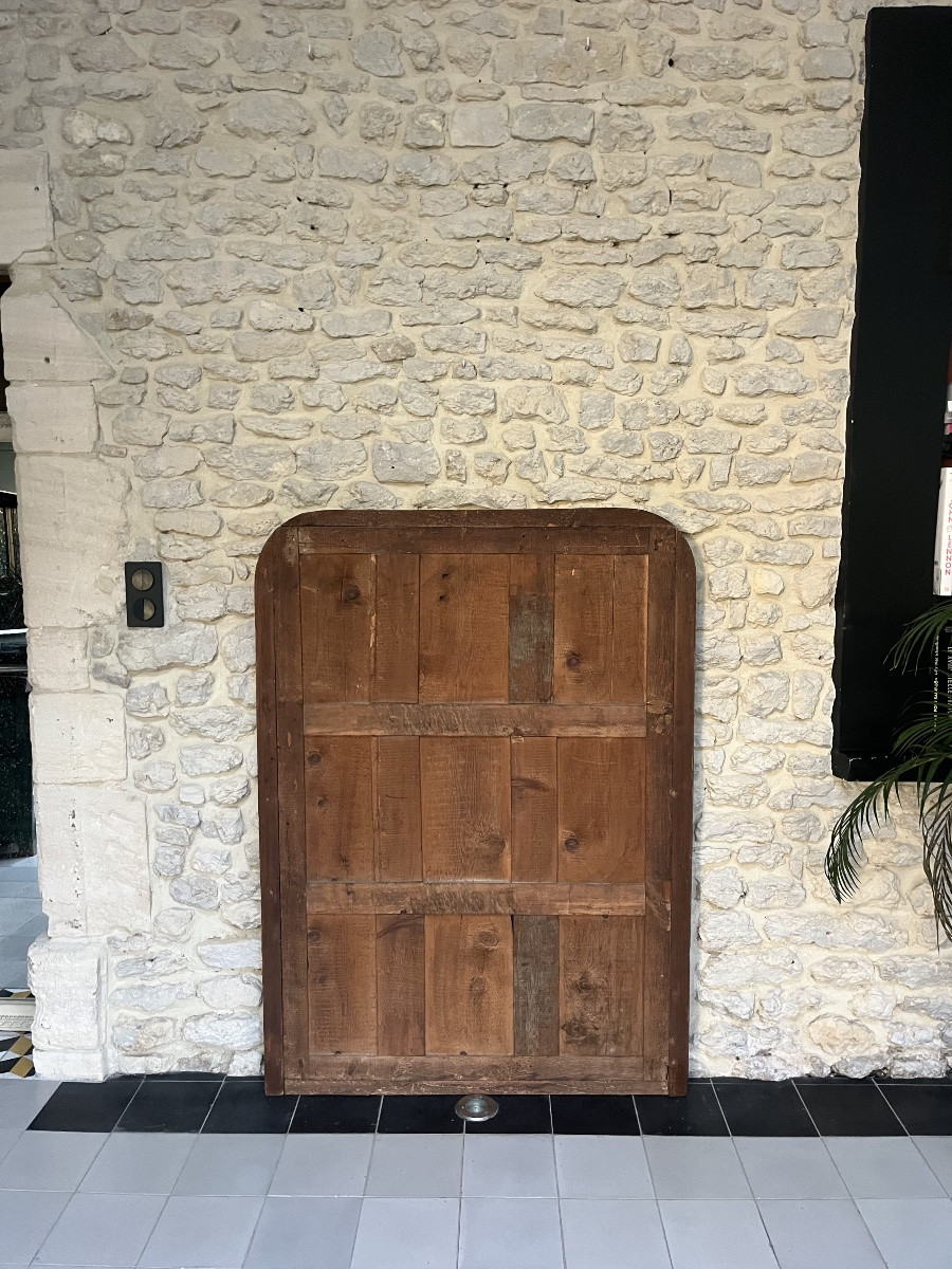 Miroir ancien 142/102cm Louis-Philippe doré à la feuille d’or, trumeau cheminée glace mercure-photo-5