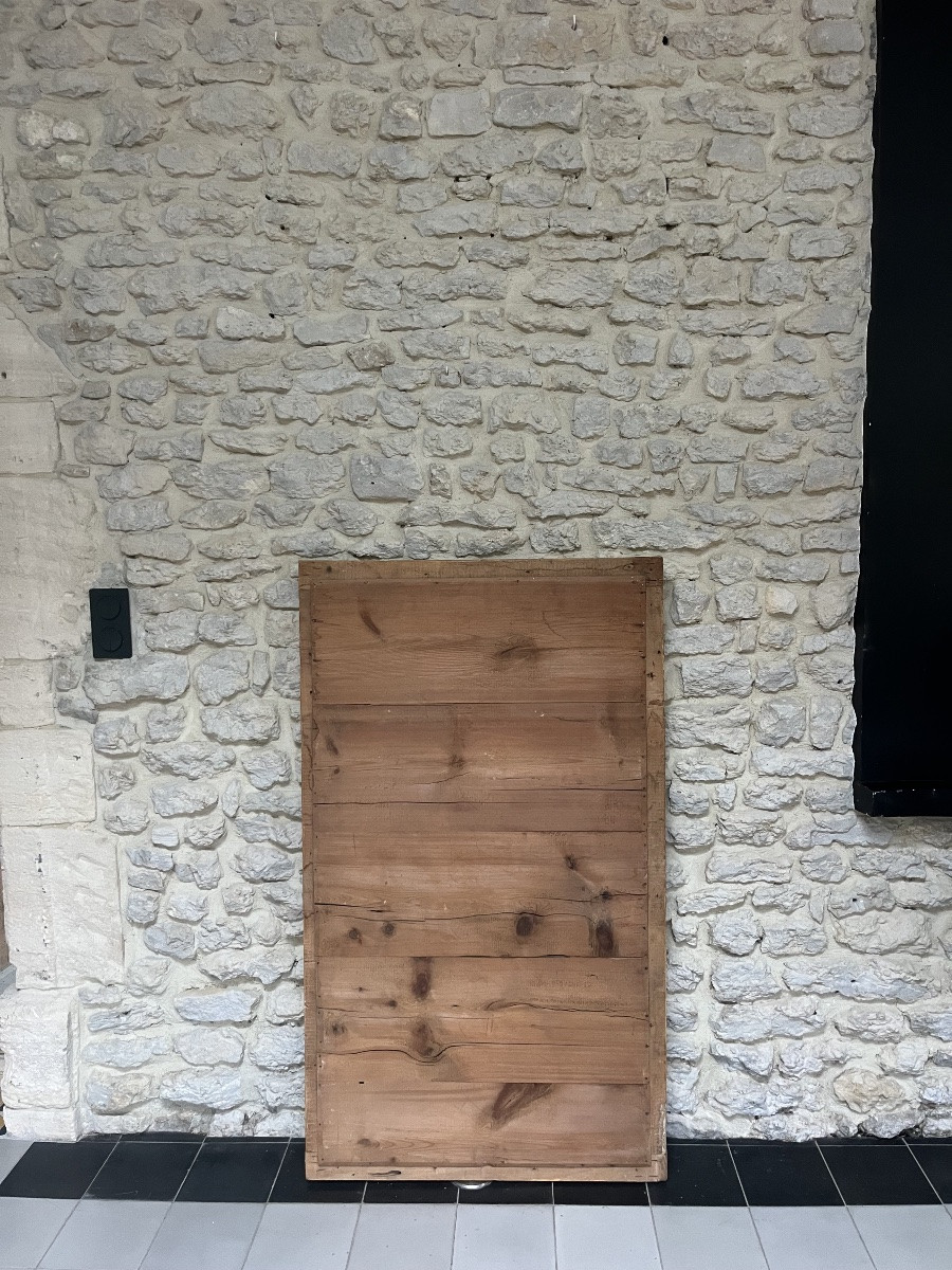 Antique Mirror, 135/79cm, Gilded With Gold Leaf, Empire Period, Mercury Glass-photo-8