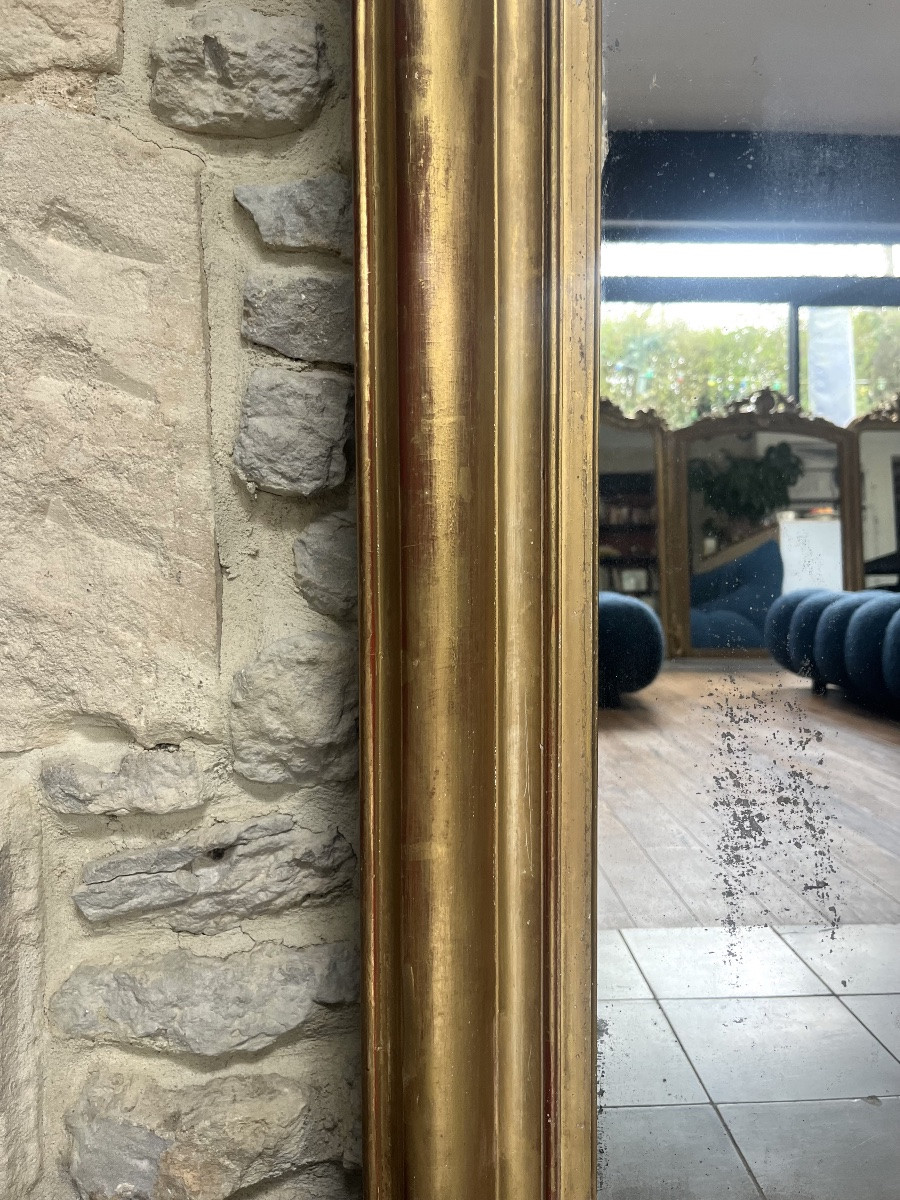 Large Louis-philippe Mirror, 200/150cm, 19th Century, Mercury Glass, Fireplace Mantelpiece -photo-6