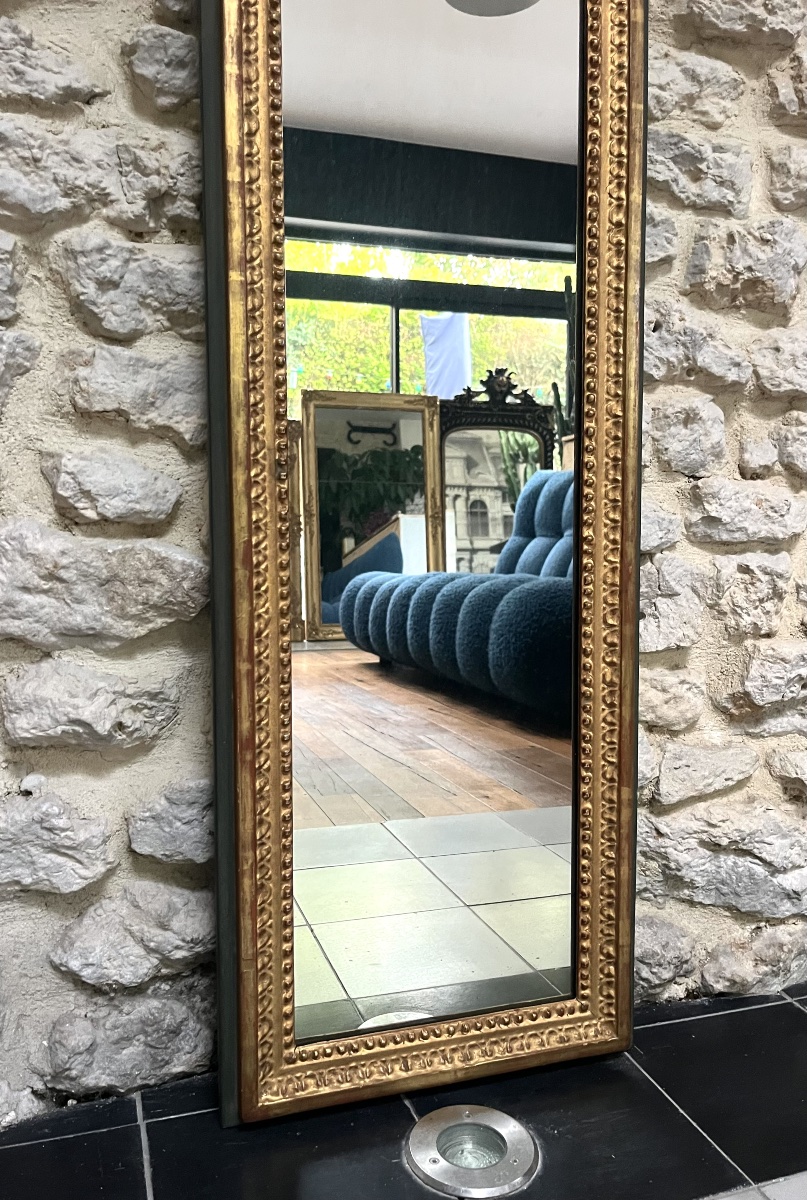 Mid-20th-century Beaded "entre-deux" Mirror-photo-3