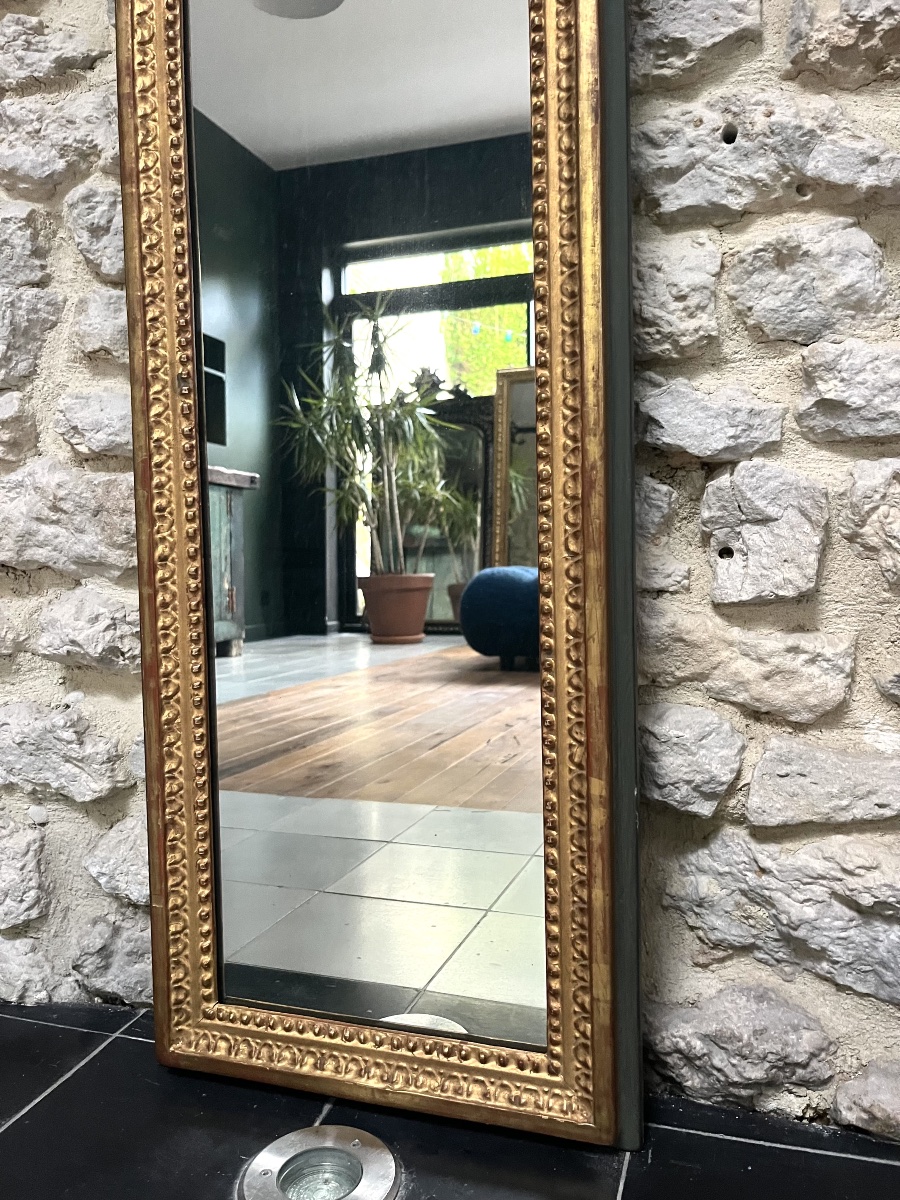 Mid-20th-century Beaded "entre-deux" Mirror-photo-4
