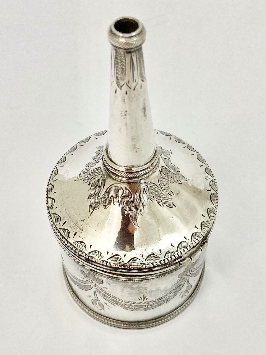 Sprinkler, Sterling Silver, XIXth Century, Tunisia, Louis XVI Style-photo-3