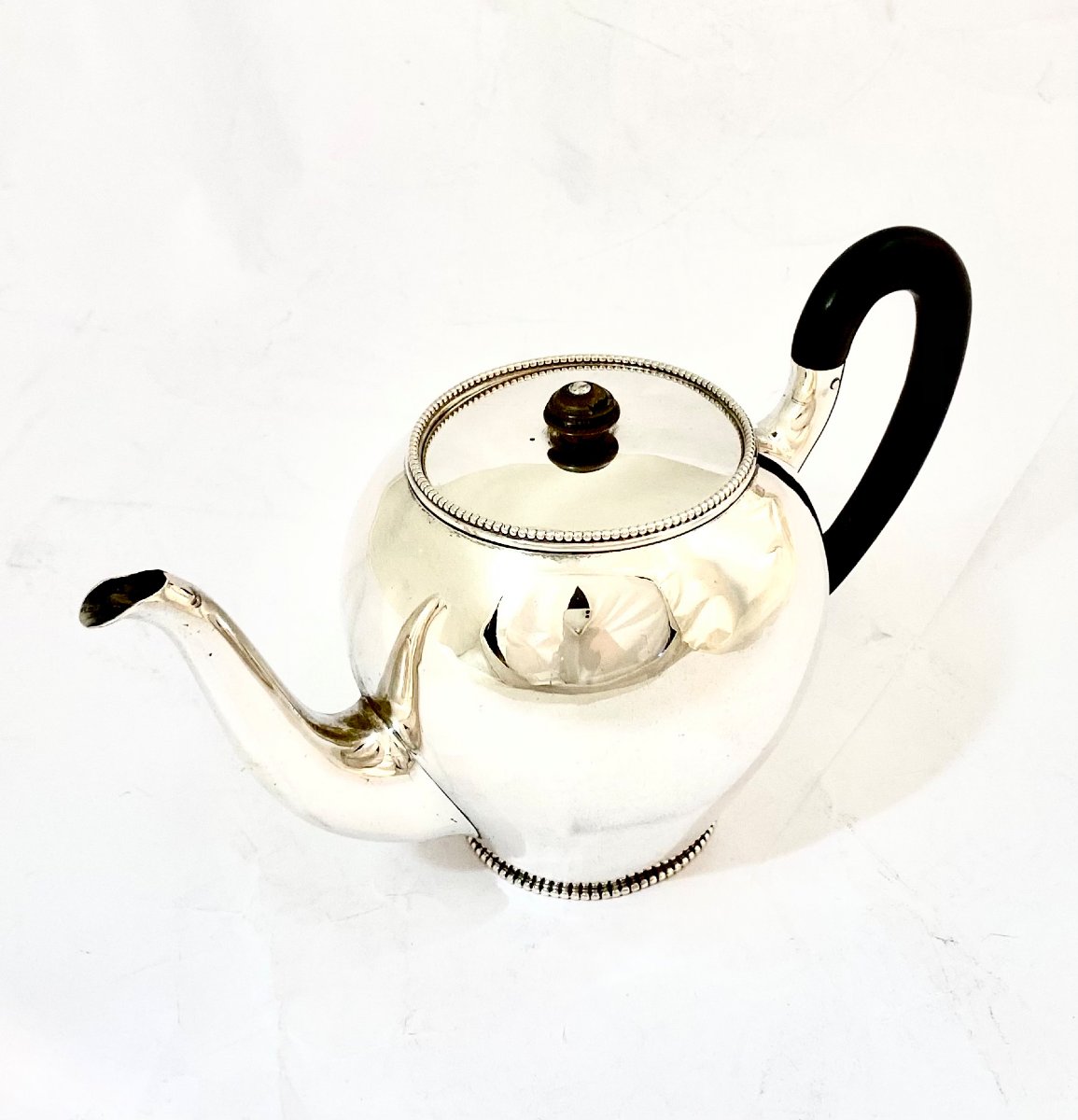 Teapot, Sterling Silver, Holland 1920 Trekpotje -photo-4