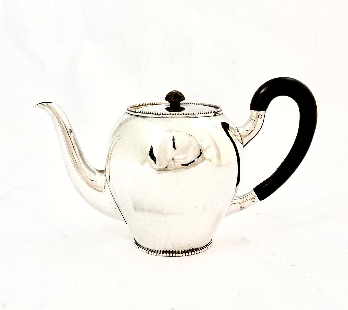 Teapot, Sterling Silver, Holland 1920 Trekpotje 