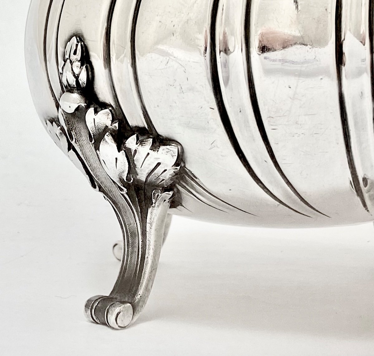 Louis XV Coffee Pot, Sterling Silver, Paris, 1880-1900, Le Bouquet Orfèvre-photo-3