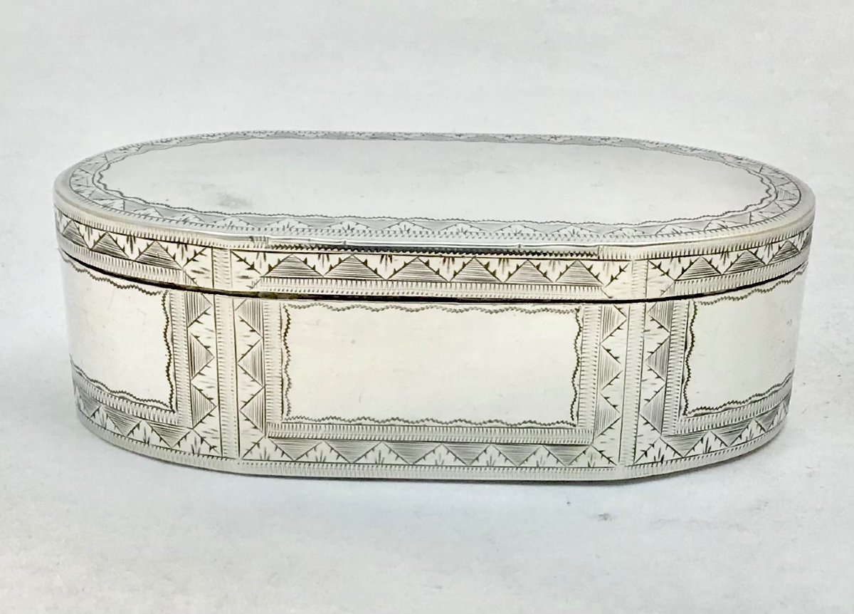 Louis XVI Snuff Box, Ath 1789, Sterling Silver And Vermeil-photo-2