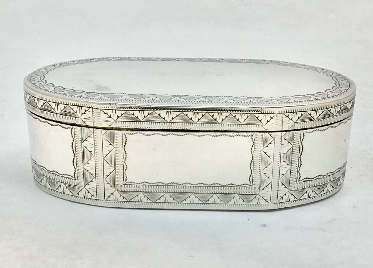 Boîte à Priser Louis XVI, Ath 1789, Argent Massif Et Vermeil -photo-2