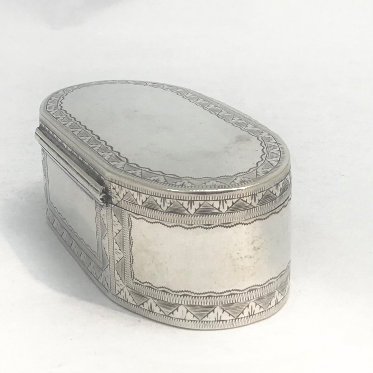 Boîte à Priser Louis XVI, Ath 1789, Argent Massif Et Vermeil -photo-4