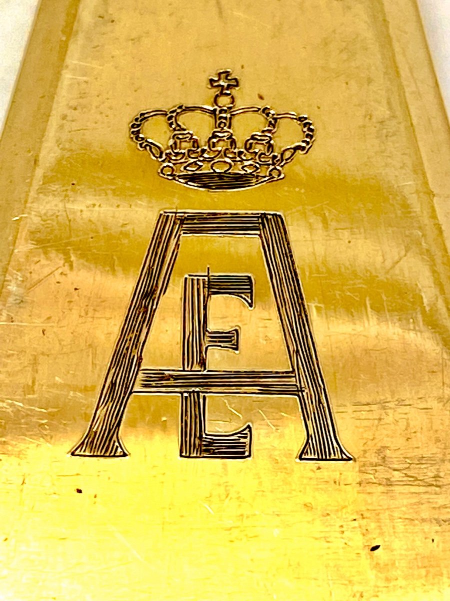 King Albert I And Queen Elisabeth Of The Belgians, 12 Table Cutlery In Vermeil, Delheid Frères