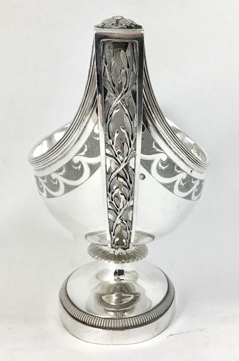Saucière Directoire, Paris 1797, Argent Massif, Nicolas Richard Masson-photo-3