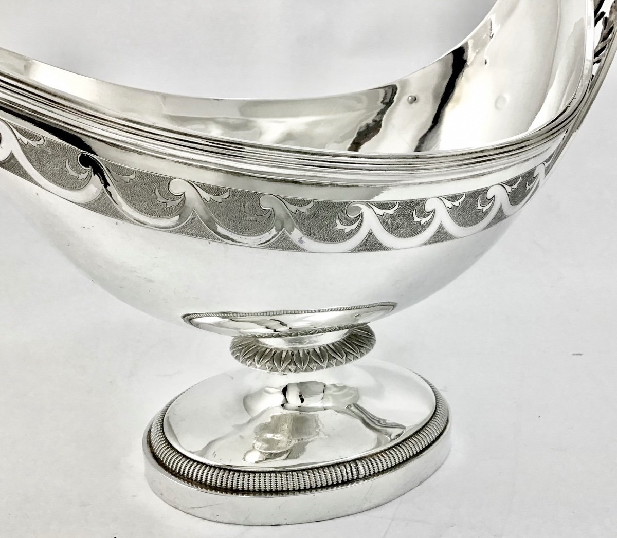 Saucière Directoire, Paris 1797, Argent Massif, Nicolas Richard Masson-photo-3