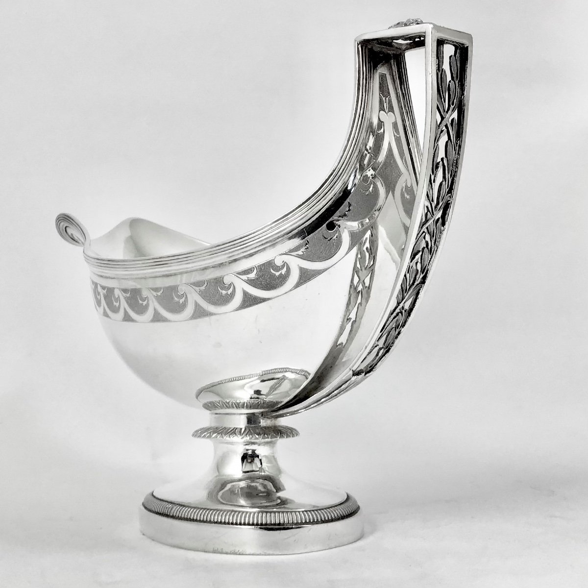 Saucière Directoire, Paris 1797, Argent Massif, Nicolas Richard Masson-photo-8
