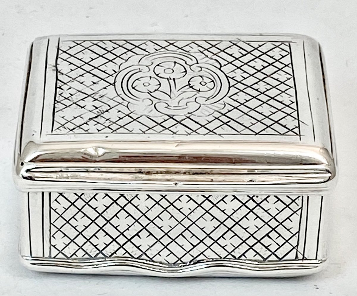 Snuff Box Louis XVI, Lille 1774, Louis Deletombe, Sterling Silver-photo-7