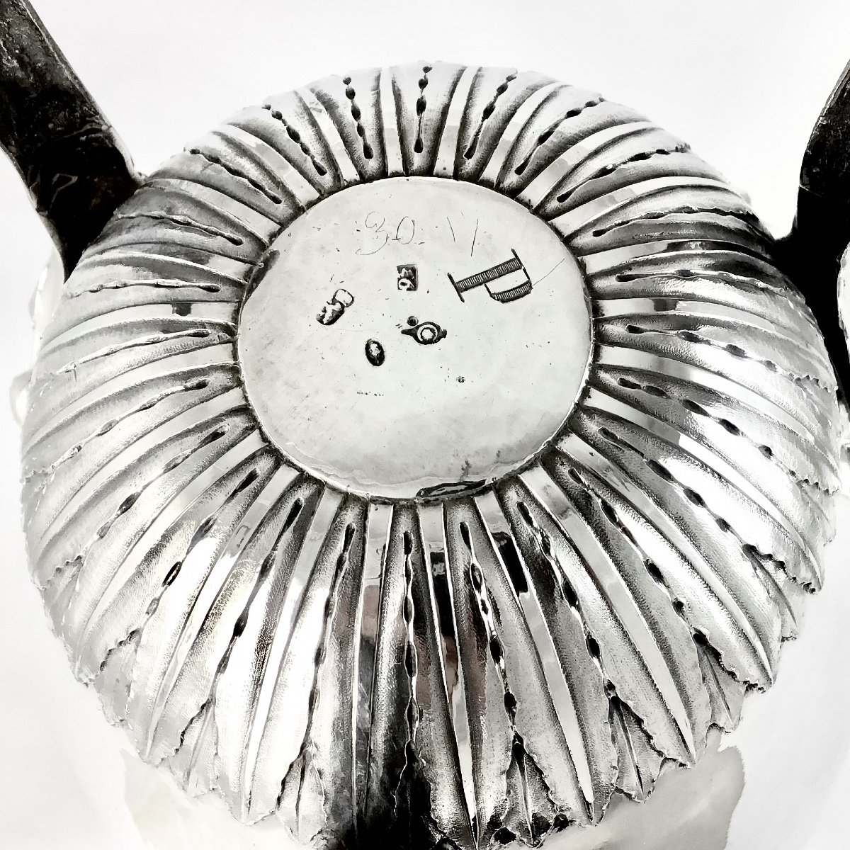 Very Large Coffee Pot, Brussels 1793, Théodorus Smeesters, Solid Silver-photo-2