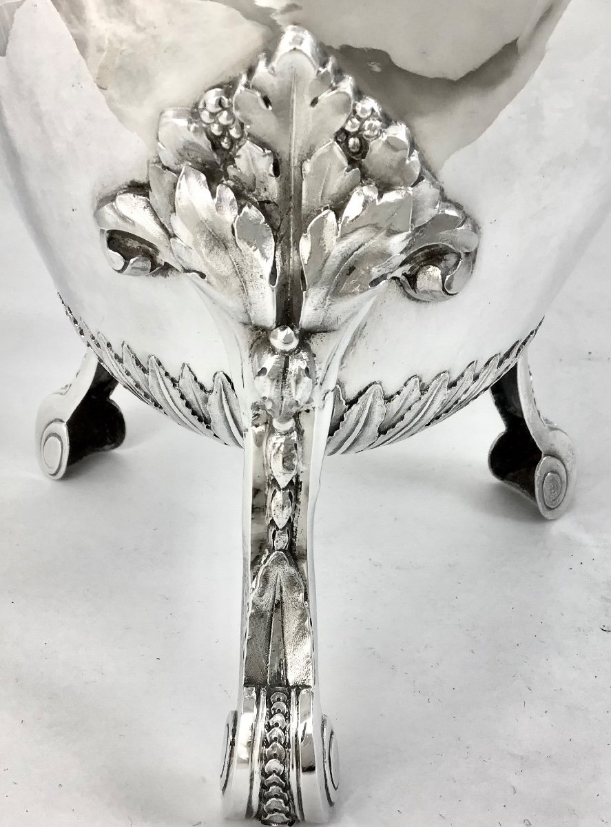 Very Large Coffee Pot, Brussels 1793, Théodorus Smeesters, Solid Silver-photo-3