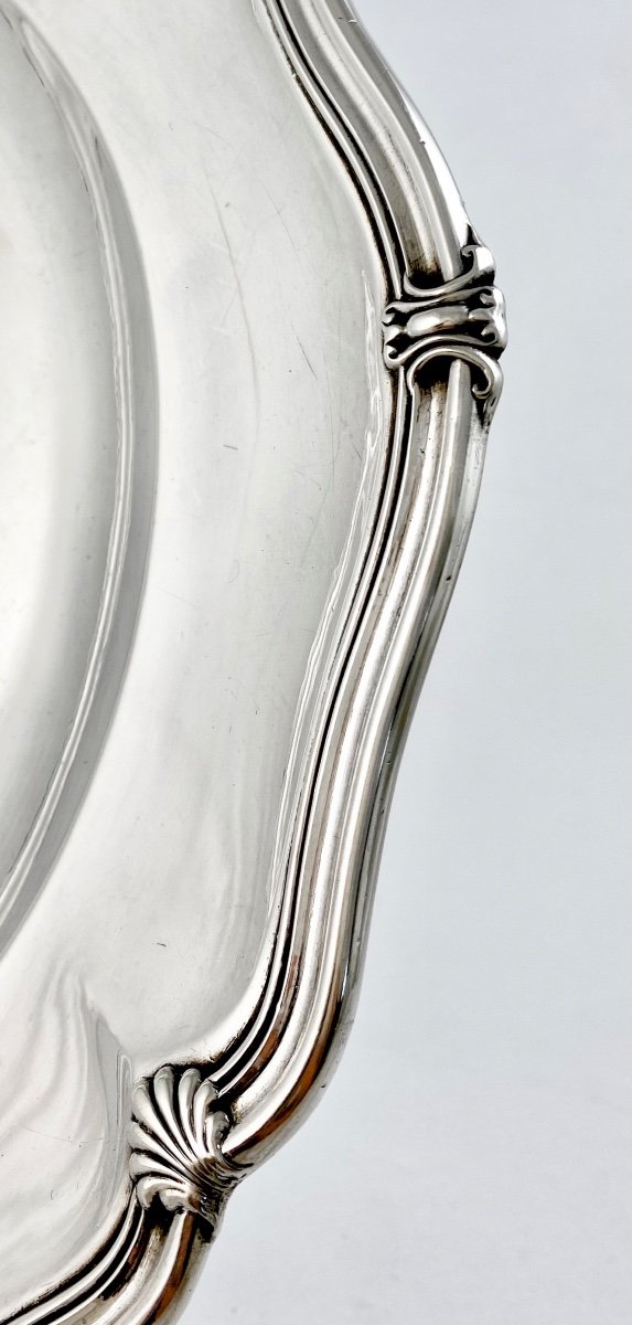 Ducs De Rohan-Chabot, Plat En Argent , 27 cm ,Aucoc , Paris Vers 1880-1910, Potius Mori Quam Foedari-photo-5
