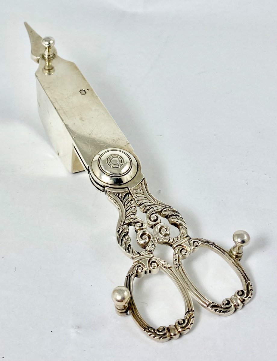 Paris 1819-38, Argent Massif, Paire De Mouchettes D’époque Charles X Pierre-noël Blaquière-photo-4