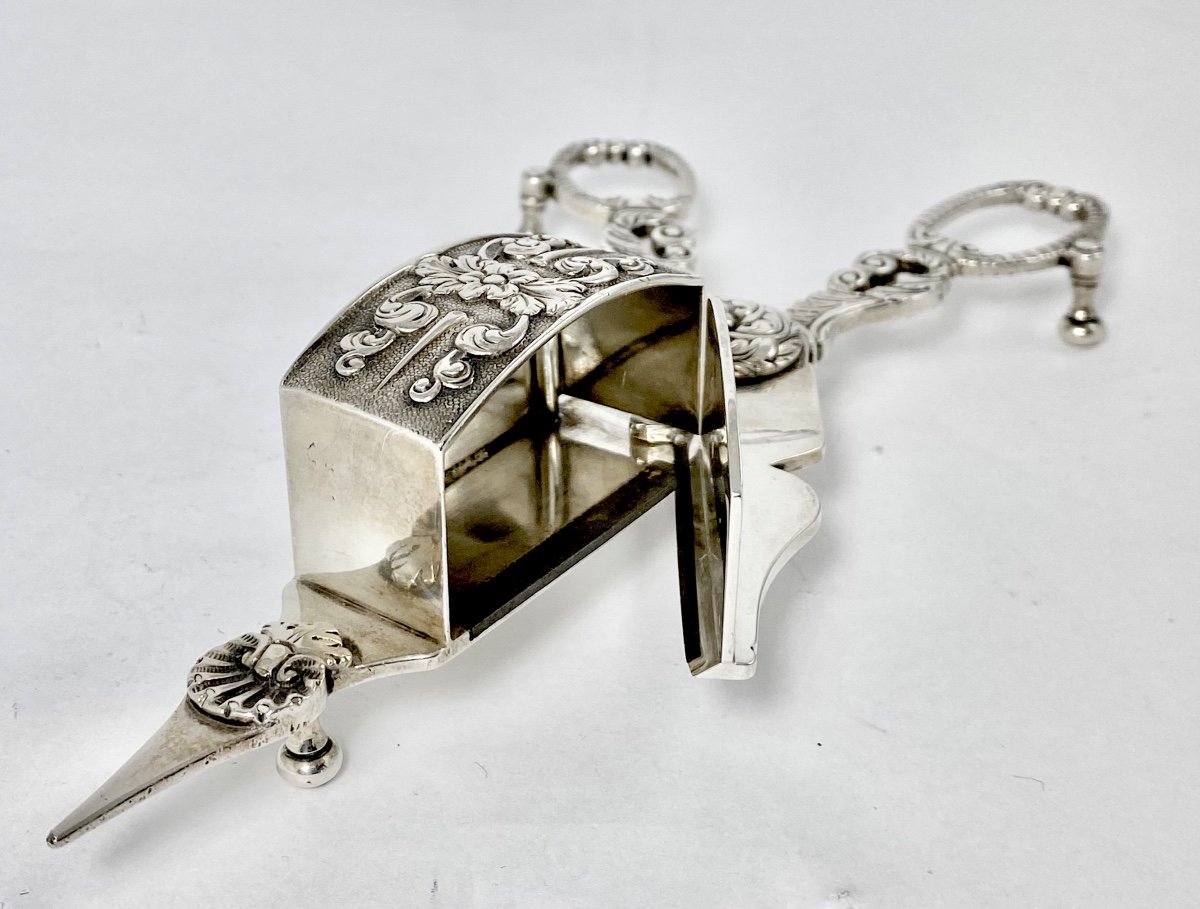 Paris 1819-38, Argent Massif, Paire De Mouchettes D’époque Charles X Pierre-noël Blaquière