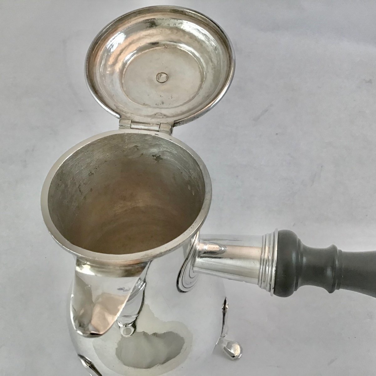 Montpellier 1760, Marc Bazille, Sterling Silver, Tripod Coffee Pot-photo-2