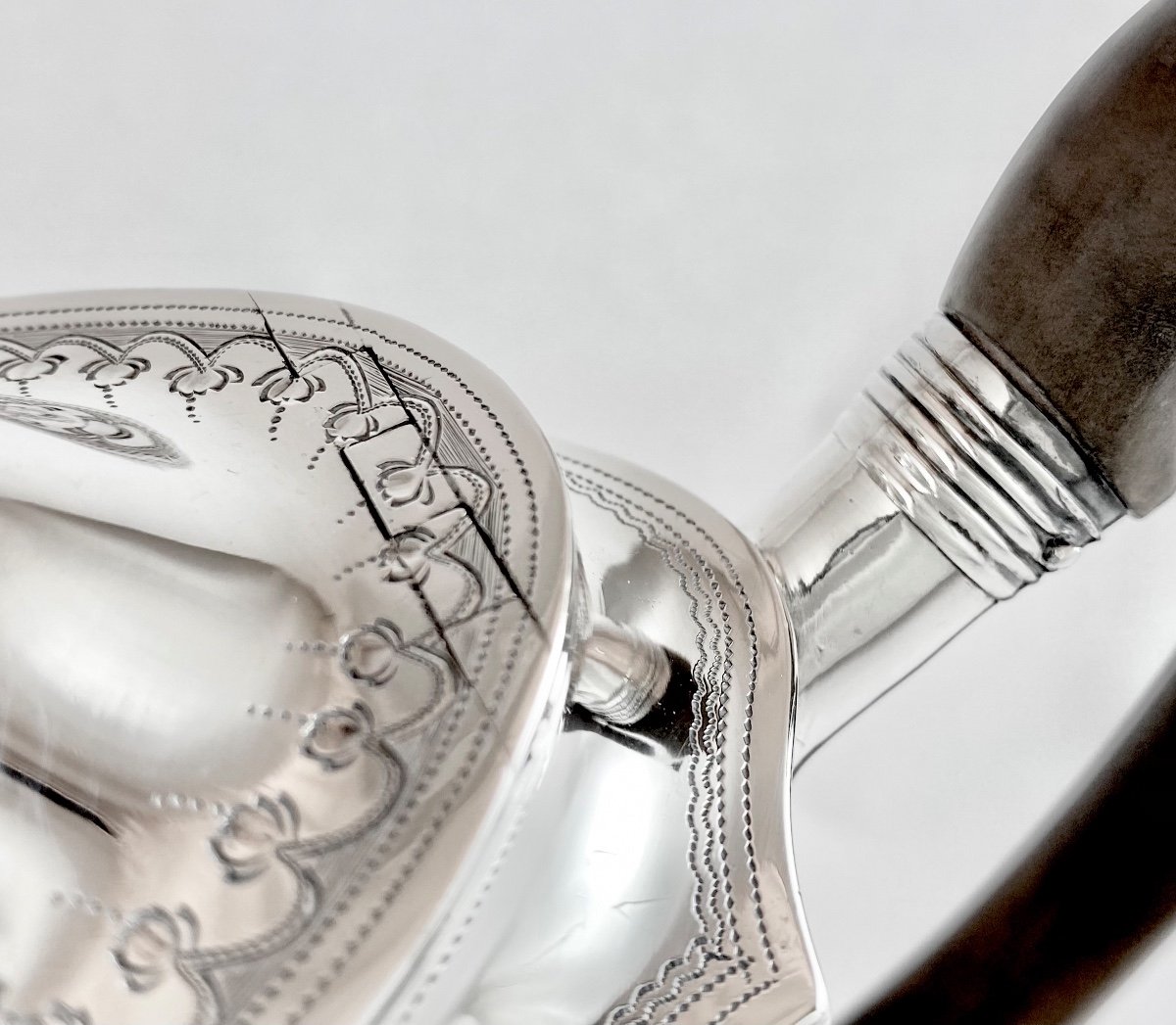 Londres 1794, Théière George III, Argent Massif, John Crouch &Thomas Hannam -photo-6
