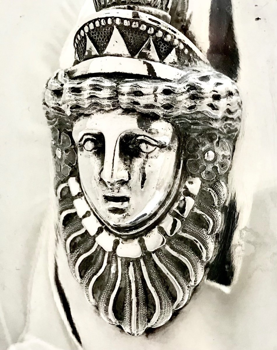 Très Grande Cafetière Empire, Argent Massif , Bruxelles 1814-1826, Henri Pierre Buchet -photo-3